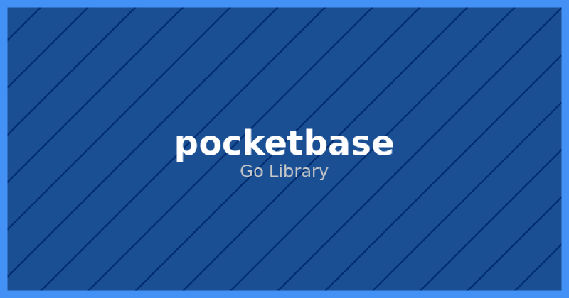 Featured image of post PocketBase: Go's Effortless Backend Solution